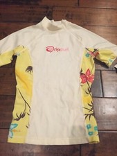 Girls/Juniors RIP CURL RASH GUARD Hawaiian Floral Swim Shirt 10 Surf Protector