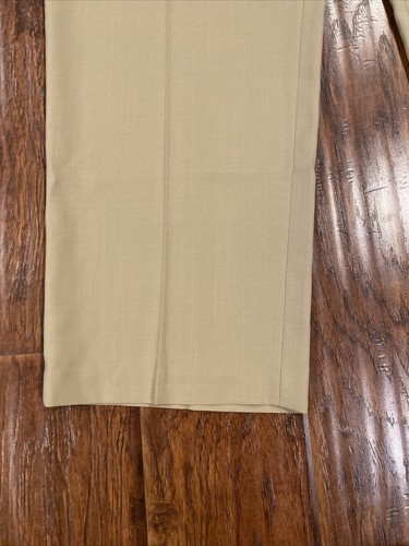 mens van heusen slacks Khaki Beige 50x32 traveler flex extender waistband - Picture 2 of 9