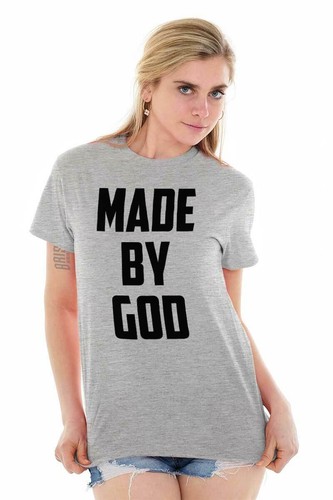 Christian Faith Made By God Jesus Christ Womens or Mens Crewneck T Shirt Tee - Picture 5 of 12
