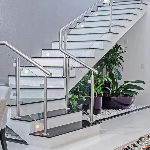 Outdoor Stainless Steel Handrail Pipe Stair Handrail Balustrade Wall Grab Rail - Picture 5 of 58
