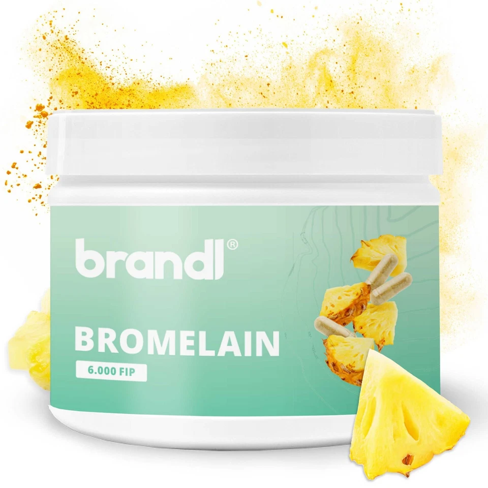 Bromelain hochdosiert | Enzyme aus der Ananas by brandl® | 6.000 FIP