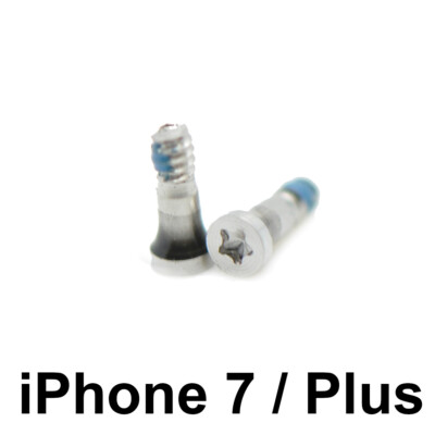 2x iPhone 7 / Plus + Gehäuseschraube Pentalobe Schraube Set Silber