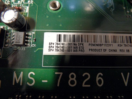 HP 784740-001 Motherboard With i5-4570 CPU and 12 Gb 1150 Backplate - Bild 5 von 13