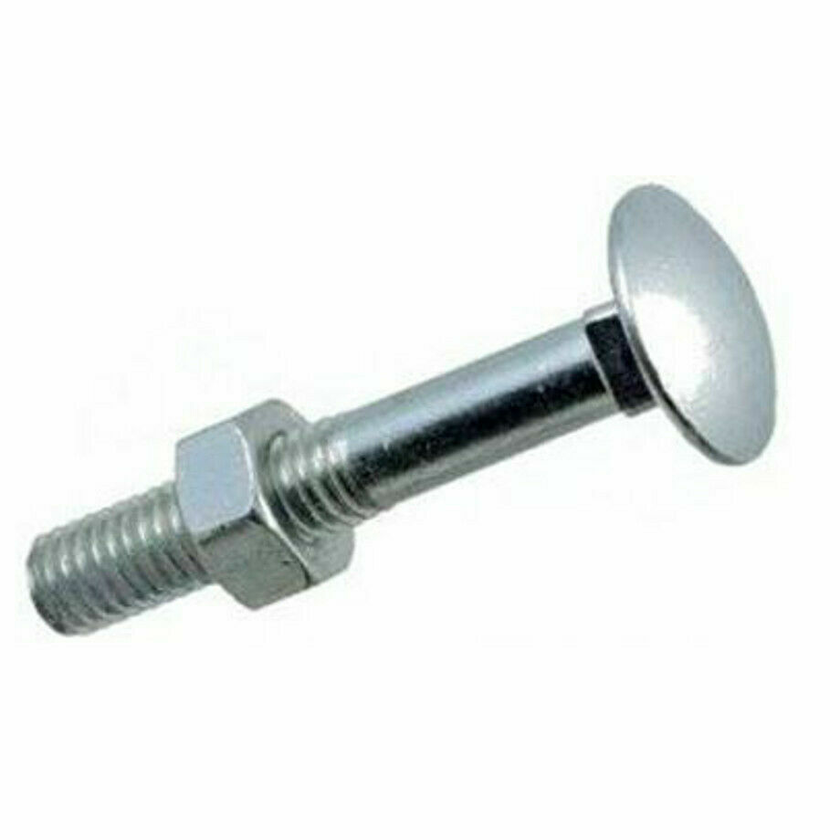 Bulloni M6 X 80 Mm Zincati Luminosi Con Dado - Perfetti Per Fissare Grondaie, Legname E Lavori Sul Tetto - Foto 5