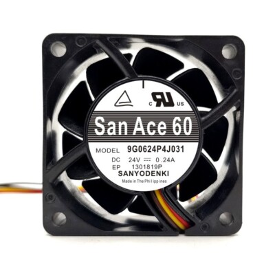1 pcs Sanyo 6025 24V 0.24A 9G0624P4J031 6CM frequency converter cooling fan