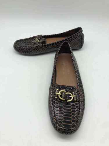 Pre-Owned Donald J Pliner Brown Size 8 Loafer Flats