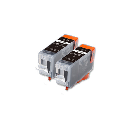 2 BLACK Printer Ink with chip fits Canon PGI-5 iP4200 iP4300 iP4500 MP530