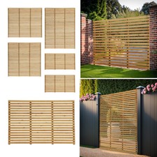 Outdoor Patio Wooden Fence Vertical Slats Garden Pine Fence Board Thickness 2cm