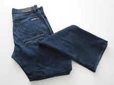 Mens 30x33 Hudson Wilde 5 Pocket Relax Straight blue jeans button fly
