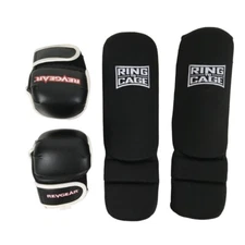 Revgear Ring To Cage MMA Sparring Kick Boxing Gloves & Shin/Foot Pads Size S