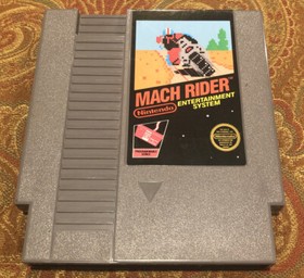 Mach Rider with Original Manual Instruction Book Nintendo Nes Game Authentic