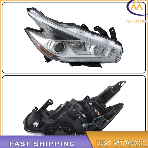 Faro halógeno derecho carcasa cromada LED DRL para Nissan Murano 2015-2016 - Imagen 2 de 8