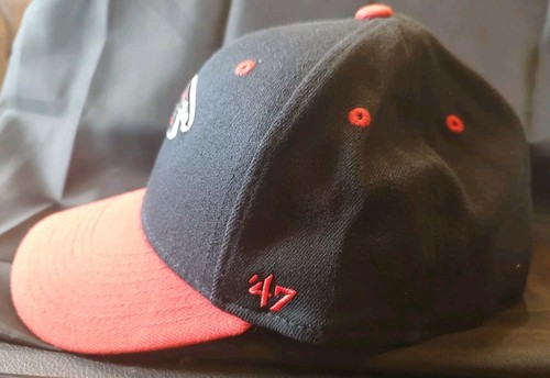 Atlanta Falcons Hat 47 Red Black NFL Forty Seven Brand Size OSS Elastic - Foto 4 di 9