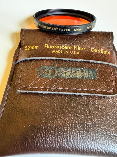 SINGH RAY 52mm Fluorescent Filter Lens Daylight Type B USA With Case - Picture 3 of 3