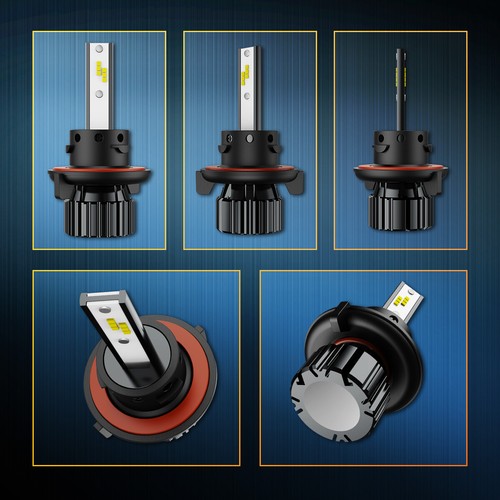 KAC CSP 9008 H13 LED Headlight Bulbs Conversion Kit High Low Beam 6000K Bright - Bild 10 von 12