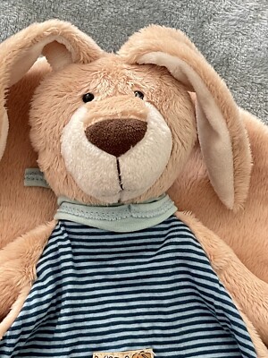 Sigikid Bunny Plush  Baby Security Blanket Germany Rare Large Lovey 