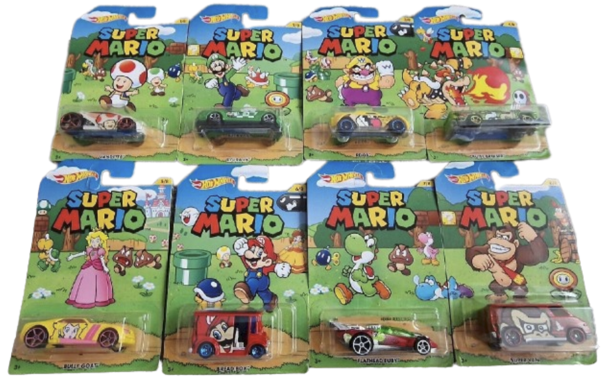 Blue Yoshi Pista Hot Wheels Mario Kart Walmart Hot Wheels Mario