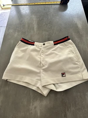 Vintage Fila Tennis Shorts Small 30” Danny Dyer The Business Made In Italy White - Image 1 of 4