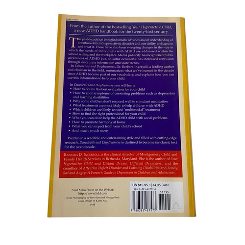 Daredevils & Daydreamers New Perspectives On ADHD PB Book 1998 - Health - Picture 2 of 10