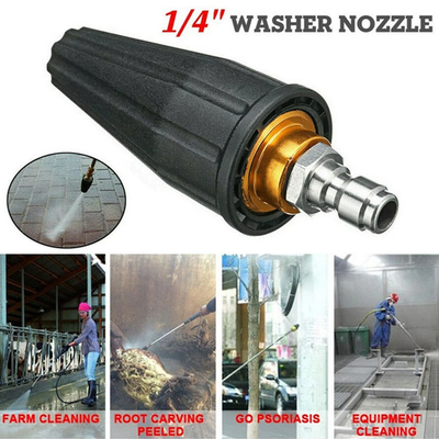#ad 1 4quot; High Pressure Washer Rotating Turbo Nozzle Spray Tip 4.0 GPM 4000PSI Quick $5.91