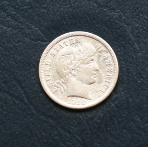 1912 BARBER SILVER DIME  *XF DETAILS - GRAINY SURFACES*