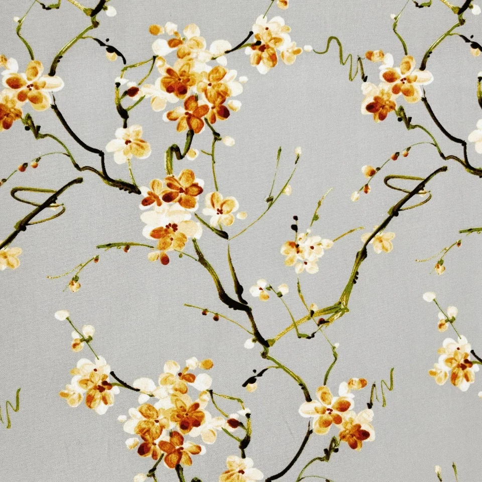 Tela de costura almohada de algodón Swavelle Mill Creek NONOMI floral GRIS POR Foto 4 de 4