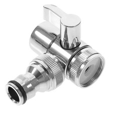 Faucet Diverter Valve Sink Faucet to Hose Adapter Washing Machine Hose Splitt...