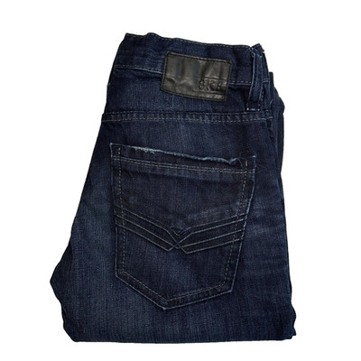 BKE Buckle Aiden Jeans Herren W26 L29 Blau Regular Bootcut Bootleg Denim...