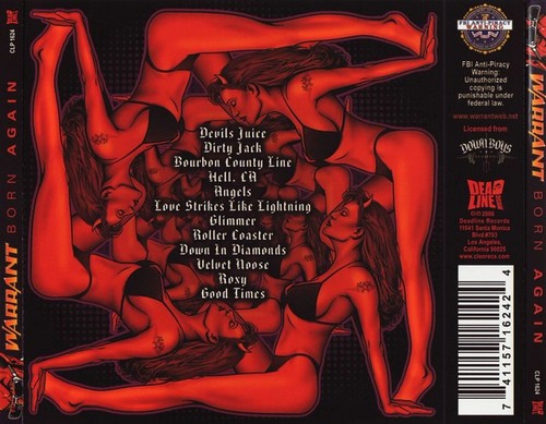 Warrant - Born Again (CD, Album) (Very Good Plus (VG+)) - 3676367983 - Imagen 2 de 3