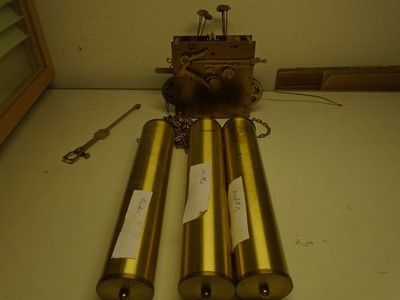 Kieninger Kaliber 76 R Uhrwerk Westminster mit Gewichten für Uhrmacher Bastler