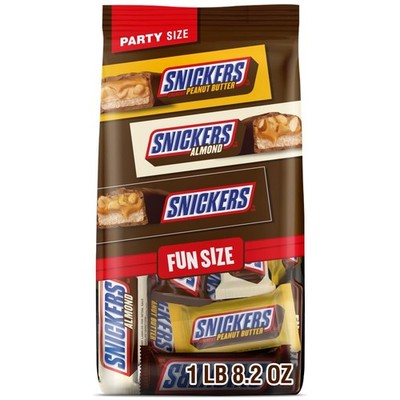 SNICKERS Original, Peanut Butter & Almond Fun Size Milk Chocolate Candy Bars