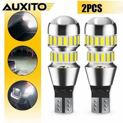 AUXITO 921 912 W16W T15 906 916 LED Reverse Back Up Light Bulb Super White 6500K