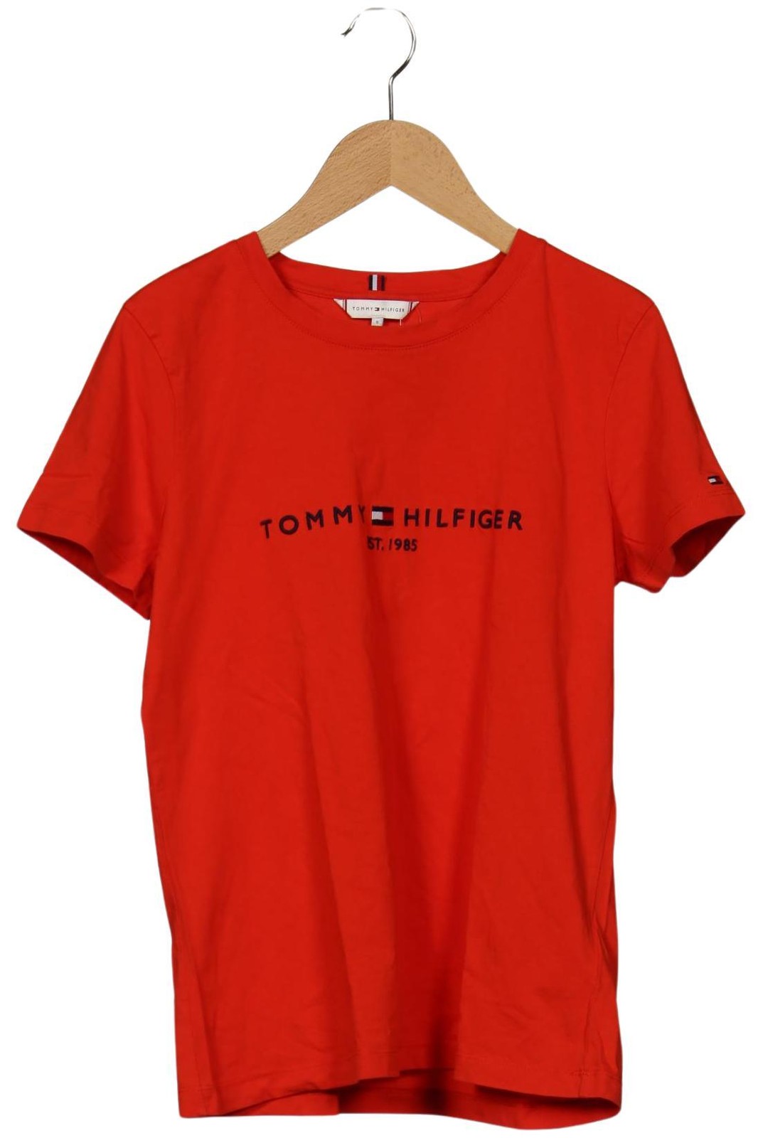Tommy Hilfiger T-Shirt Damen Shirt Kurzärmliges Oberteil Gr. S Baumw... #mp5a1tc