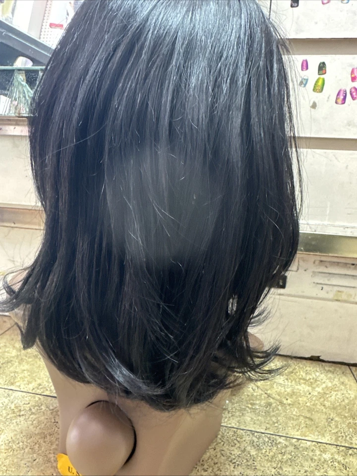 Beverly Johnson Línea Invisible Cabello Humano Encaje Frontal Peluca Concurso Negro #1 NUEVO Foto 4 de 4