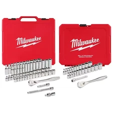 3/8 In. and 1/4 In. Drive Sae/Metric Ratchet/Socket Mechanics Tool Set (81-Piece