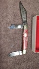 FIGHT`N ROOSTER 3 BLADE  STOCKMAN RED Handles — photo 4