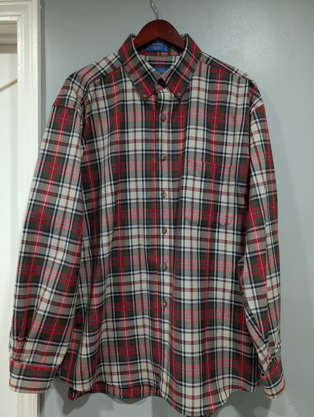 Pendleton 100% Wool Classic Plaid Button Down Shi… - image 2