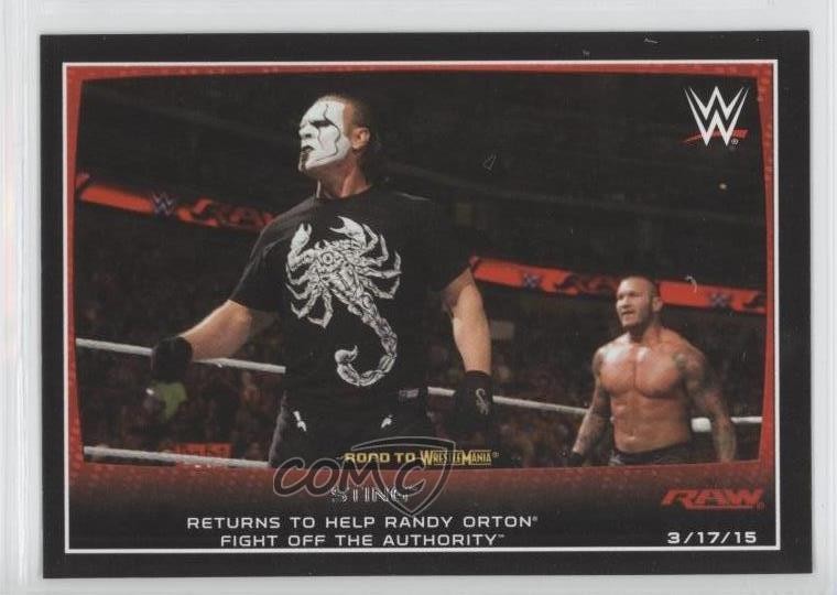 2015 Topps WWE Road to Wrestlemania Sting #96 g9z