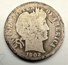 1902 10C Barber Dime《SILVER》124 Yrs Old!!!
