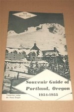 1954-1955 GRAY LINE MOTOR TOURS SOUVENIR GUIDE of PORTLAND OREGON TRAVEL BOOKLET