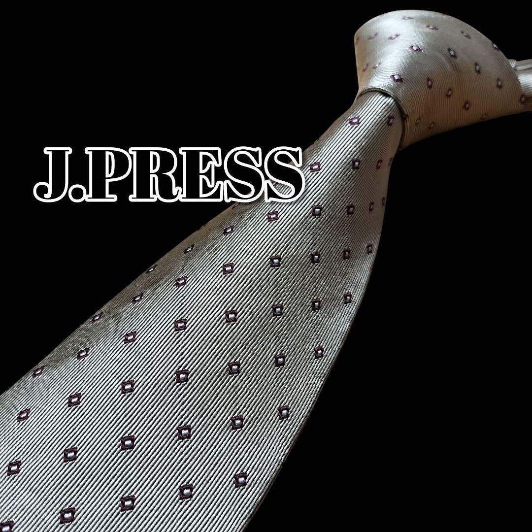 JPRESS Brown Dot Pattern Tie Classic Necktie Used - image 1