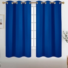 Diraysid Royal Blue Grommet Blackout 38"W x 63"L Pack of 2 ,