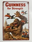Guinness Beer Metal Sign - Guinness For Strength Retro Vintage Irish Stout