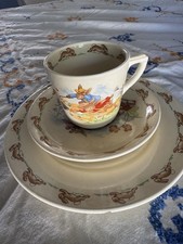 Royal Doulton Bunnykins 3 Piece Set Plate Cup And Saucer