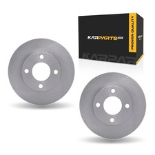 For Audi 8080 Quattro 1990-1992 Brake Rotor Set Front Cast Iron 1-pc Constr.