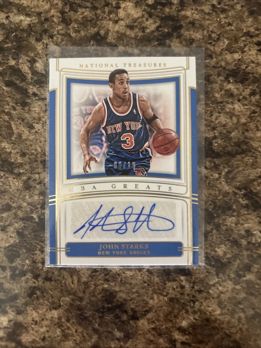 Panini John Starks Basketball Autographed Sports Trading Cards 