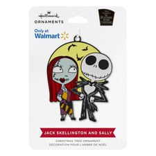 HALLMARK THE NIGHTMARE BEFORE CHRISTMAS SALLY  JACK LOVE METAL ORNAMENT NEW 