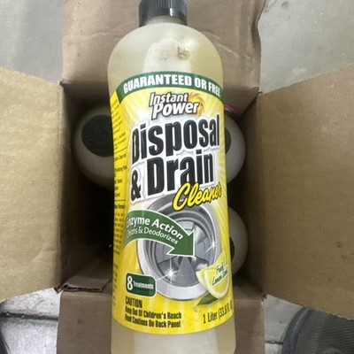 Garbage Disposal Drain Cleaner and Odor Remover for Sink 33.8 Oz. Lemon (4 Pack)