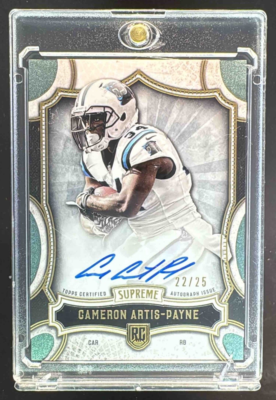 Cameron Artis-Payne Topps Supreme Rookie Autograph #SRACA Green