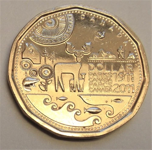 2011 Parks Canada 1 Dollar Loonie - combined shipping